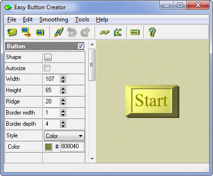 Screenshot for Easy Button Creator 2.0