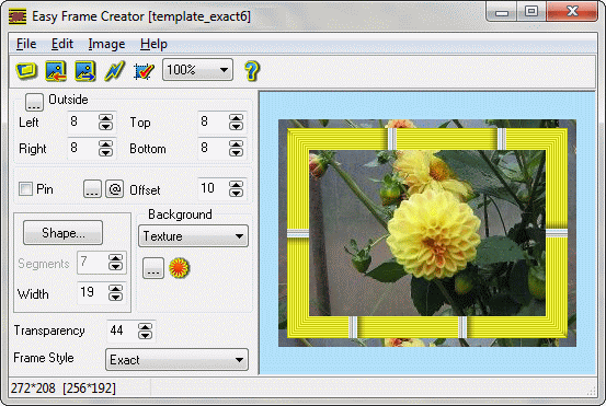 Click to view Easy Frame Creator 2.0 screenshot